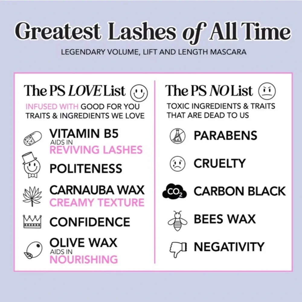 POLITE SOCIETY FULL SIZE Greatest Lashes of All Time Mascara 0.4oz NWOB $27